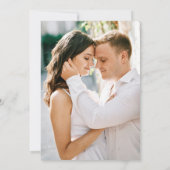 Elegante Romantische Waterverf Bloem Bruiloft Save The Date (Achterkant)