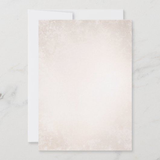 Elegante romantische wijngaard rustieke bruiloft kaart (Achterkant)