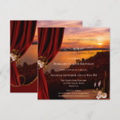 Elegante romantische wijnproeverij uitnodiging bij (Voorkant / Achterkant)