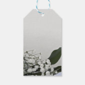 Elegante & Romantische Witte Roos Personaliseer Cadeaulabel (Achterkant)