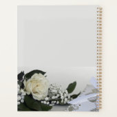 Elegante & Romantische Witte Roos Persoonlijk Gema Planner (Achterkant)