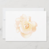  elegante romantische zachte rozen bruiloft kaart (Achterkant)