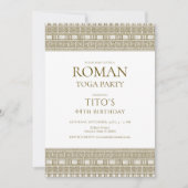 Elegante Romeinse toga party met stenen elementen Kaart (Voorkant)