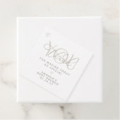 Elegante romige neutrale dank u bedankjes labels (In situ)