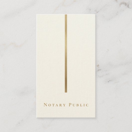 Elegante romige witte glitter goud Sophisticated Visitekaartje (Voorkant)