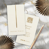 Elegante romige witte glitter goud Sophisticated Visitekaartje