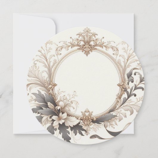 Elegante Rond Kaart (Voorkant)