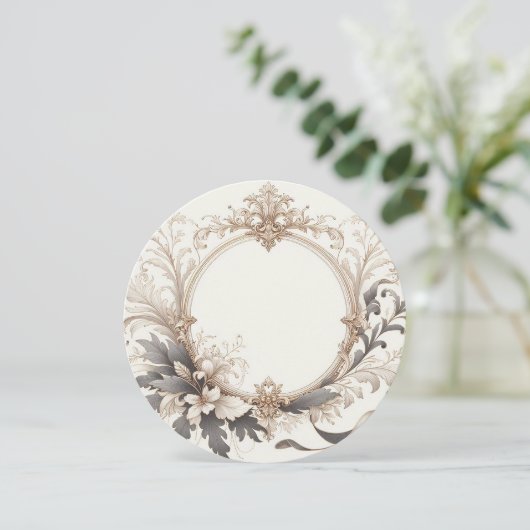 Elegante Ronde Kaart (Staand voorkant)