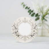 Elegante Ronde Lijst Kaart (Staand voorkant)