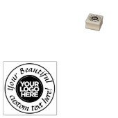 Elegante ronde logo cirkel tekstscript  rubberstempel (Gestempeld)