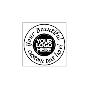 Elegante ronde logo cirkel tekstscript  rubberstempel