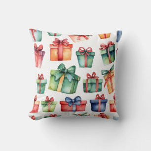 Elegante rood en wit seizoensgebonden traditionele kussen