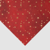 Elegante rood gouden kerstverlichting sterren scha tissuepapier (Detail)