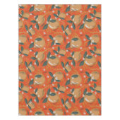 Elegante rood groen goud winter fruit vakantie tafelkleed (Voorkant)