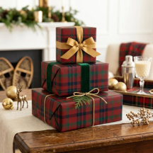 Elegante Rood Groen Tartan Schotse Ruit Klassieke 