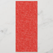 Elegante Rood Minimalistisch Menu (Achterkant)