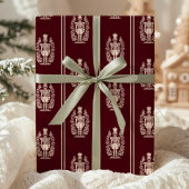 Elegante Rood Notenkraker Cadeaupapier