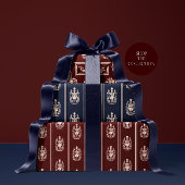 Elegante Rood Notenkraker Cadeaupapier