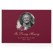 Elegante rood roze goud bloemenbegrafenis foto