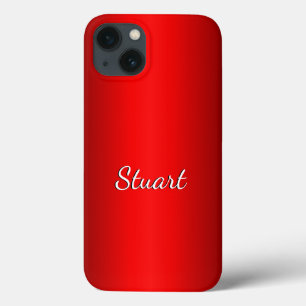 Elegante Rood Verlopend met Tekst naar Keuze Case-Mate iPhone Case