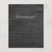 Elegante Rood Wit Blauwe Bloemige Trouwbudget Flyer (Achterkant)