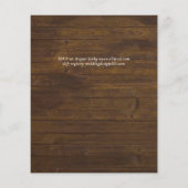 Elegante Rood Wit Blauwe Bloemige Trouwbudget Flyer (Achterkant)