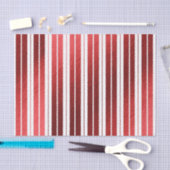 Elegante rood witte metalen candy gestreept tissuepapier (Craft)