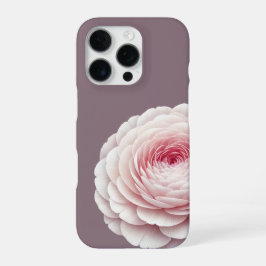 Elegante Rookachtige Mauve Blush Bloem iPhone 16 Pro Hoesje