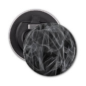 Elegante rookwervels – Mystieke esthetiek Button Flesopener (Voorkant)