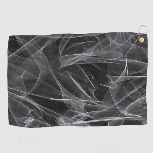 Elegante rookwervels – Mystieke esthetiek Golfhanddoek (Horizontaal)