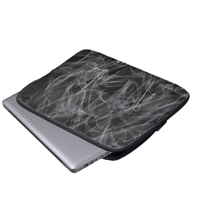 Elegante rookwervels – Mystieke esthetiek Laptop Sleeve (Voorkant onderkant)