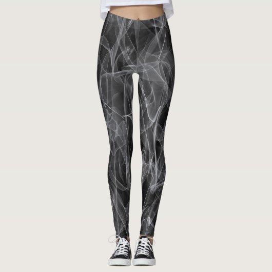 Elegante rookwervels – Mystieke esthetiek Leggings (Voorkant)