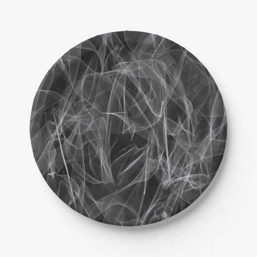 Elegante rookwervels – Mystieke esthetiek Papieren Bordje (Voorkant)