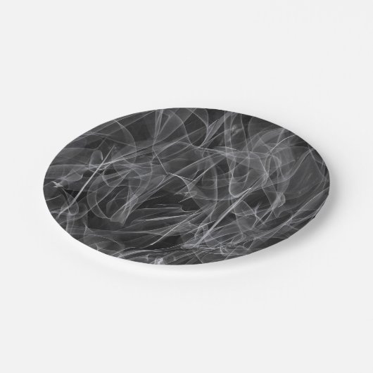 Elegante rookwervels – Mystieke esthetiek Papieren Bordje (Gekanteld)