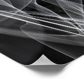 Elegante rookwervels – Mystieke esthetiek Poster (Hoek)