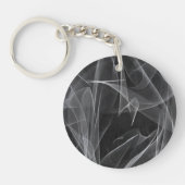 Elegante rookwervels – Mystieke esthetiek Sleutelhanger (Voorkant)