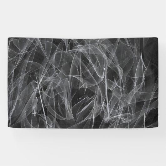 Elegante rookwervels – Mystieke esthetiek Spandoek (Horizontaal)