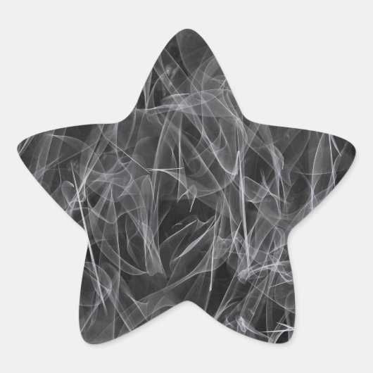 Elegante rookwervels – Mystieke esthetiek Ster Sticker (Voorkant)