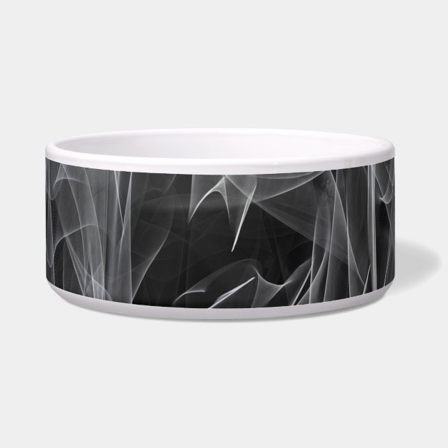 Elegante rookwervels – Mystieke esthetiek Voerbakje (Voorkant)