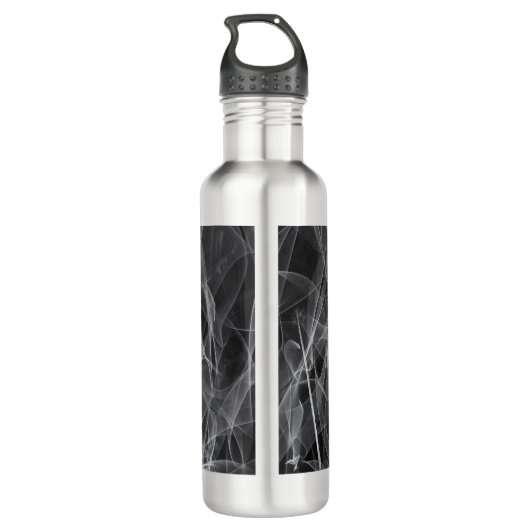 Elegante rookwervels – Mystieke esthetiek Waterfles (Achterkant)