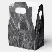 Elegante Rookwerveltextuur Bedankdoosjes (Geopend)