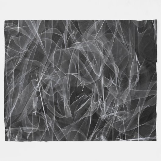 Elegante Rookwerveltextuur Fleece Deken (Voorkant (Horizontaal))