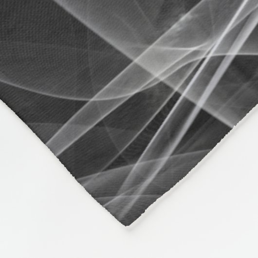 Elegante Rookwerveltextuur Fleece Deken (Hoek)