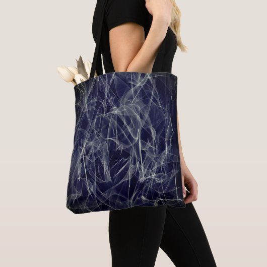 Elegante Rookwerveltextuur Tote Bag (Dichtbij)