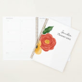 Elegante Roos Aangepaste Naam Planner Notitieboek (Display)