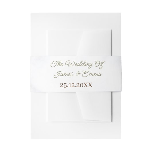 Elegante Roos Bloem Persoonlijk Uitnodigingen Wikkel (Voorkant Voorbeeld)