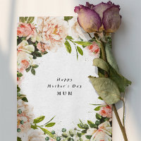 Elegante Roos Bloemrijke Romance Foto Moederdag