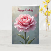Elegante Roos Bloesem Kaart (Gele Bloem)