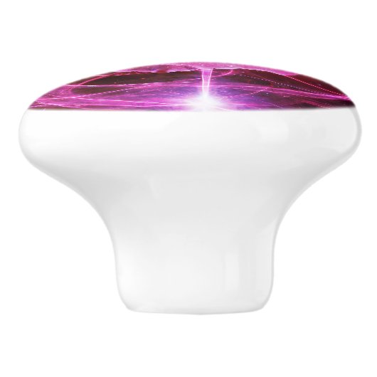 Elegante Roos Bloom: Gepersonaliseerde Deurknop Ac Keramische Knop (Zijkant)