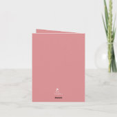 Elegante Roos Boeket Moederdag Kaart (Achterkant)